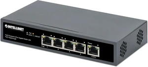 Intellinet 5-Port Gigabit PoE+ Switch with PoE Passthrough, 65W Power