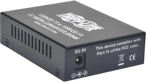 TRIPP LITE Network Copper RJ45 Ethernet to Fiber SC Duplex Multimode Extender Media Converter, 1310nm Wavelength, 10/100 FX/TX, Extend up to 1.2 Miles / 2 Kilometers, 2-Year Warranty (N784-001-SC) TRIPP LITE Network Copper RJ45 Ethernet to Fiber SC Duplex Multimode Extender Media Converter, 1310nm Wavelength, 10/100 FX/TX, Extend up to 1.2 Miles / 2 Kilometers, 2-Year Warranty (N784-001-SC)