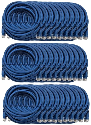 MICRO CONNECTORS 14-feet Cat 6 Molded Snagless UTP RJ45 Networking Patch Cable - Blue - 30 Pack (E08-014BL-30) MICRO CONNECTORS 14-feet Cat 6 Molded Snagless UTP RJ45 Networking Patch Cable - Blue - 30 Pack (E08-014BL-30)