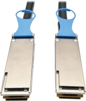 TRIPP LITE QSFP28 to QSFP28 100GbE Passive DAC Copper InfiniBand Cable (M/M), 2M, 6 ft. (N282-02M-28-BK) TRIPP LITE QSFP28 to QSFP28 100GbE Passive DAC Copper InfiniBand Cable (M/M), 2M, 6 ft. (N282-02M-28-BK)