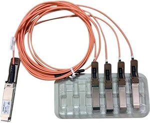 Axiom QSFP-4X10G-AOC3M-AX 40GBase-AOC Direct Attach Cable - QSFP+ (M) to SFP+ (M) - 10 ft - Fiber Optic - Active Cisco Nexus 31XX, 93XX, 93XXX, X97160, X9736, ONE Nexus 31108, 32XX, 56XX, 9