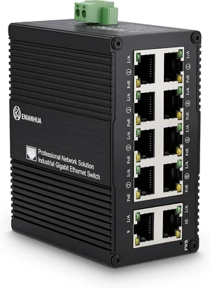 8 Ports Full Gigabit PoE+ Switch with 2 Gigabit Uplink Ports
