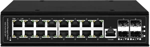L3 Managed 16 Ports Industrial Switch with 4*10G SFP+ uplink 802.3at/bt(Non POE) L3 Managed 16 Ports Industrial Switch with 4*10G SFP+ uplink 802.3at/bt(Non POE)