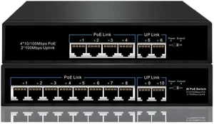 4/8Port Ethernet Switch IEEE802.3af/at Solar Powered 12V-48V DC(with SFP Port)
