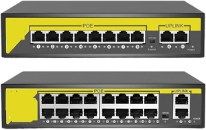 48V 8/16 Ports POE Switch Ethernet 10/100Mbps IEEE 802.3 af/at(16 Ports PoE) 48V 8/16 Ports POE Switch Ethernet 10/100Mbps IEEE 802.3 af/at(16 Ports PoE)