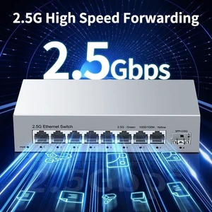 2.5Gb 8 Port Network Switch 2.5Gbps Unmanaged Ethernet Switch 2.5Gb 8 Port Network Switch 2.5Gbps Unmanaged Ethernet Switch