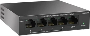 5 Port Gigabit PoE Ethernet Switch, Total Power 43W, MSG05CP