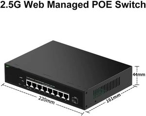 2.5G Web Managed PoE Switch 8 Port 2.5GBASE-T 2.5G Web Managed PoE Switch 8 Port 2.5GBASE-T