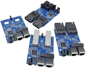 3/5PCS 1000Mbps Media Converter Network Switch 2 Fiber 2 RJ45(5pcs with SFP Module) 3/5PCS 1000Mbps Media Converter Network Switch 2 Fiber 2 RJ45(5pcs with SFP Module)