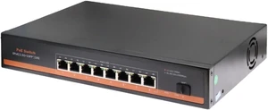 PoE Switch 8 Ports 2.5Gbps PoE to 1 Ports 10G SFP+ Fiber Ethernet Switch PoE Switch 8 Ports 2.5Gbps PoE to 1 Ports 10G SFP+ Fiber Ethernet Switch