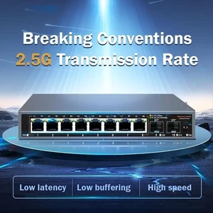 8 Port 2.5G Ethernet Switch POE Network Switch with 2*10G SFP Port