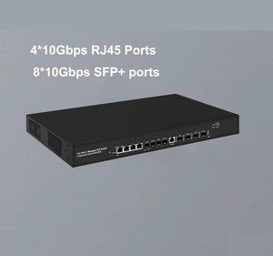 L3 10Gbe 8 Ports Fiber Switch with 4 Ports 10G RJ45 LAN 8*SFP+ Fiber Ports(Non POE) L3 10Gbe 8 Ports Fiber Switch with 4 Ports 10G RJ45 LAN 8*SFP+ Fiber Ports(Non POE)