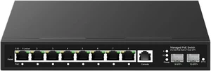 2.5Gb L2 Managed PoE Switch,ZX-SW82TS-L2P 8 Port 2.5G Web Managed with 2 Port 10G SFP+ 120W 2.5Gb L2 Managed PoE Switch,ZX-SW82TS-L2P 8 Port 2.5G Web Managed with 2 Port 10G SFP+ 120W