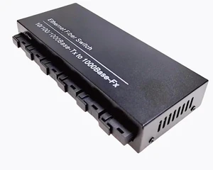 100/1000M Gigabit Ethernet Fiber Switch 6*1.25G Fiber Port 2 RJ45 Port(3pcs with Power)