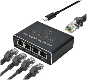 Ethernet Switch 1 to 2/3/4 1000Mbps Rj45 Splitter Gigabit(1 to 4) Ethernet Switch 1 to 2/3/4 1000Mbps Rj45 Splitter Gigabit(1 to 4)