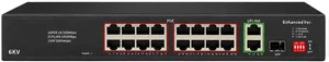16-Port POE Switch 2 RJ45 1 SFP Port igabit 250m VLAN/AI 6KV 16-Port POE Switch 2 RJ45 1 SFP Port igabit 250m VLAN/AI 6KV