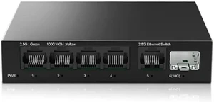 L22A-2.5G Switch 5 Port 2500Mbps Network Switch With10G SFP+ Plug and Play