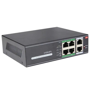 UHPPOTE 4 Ports Long Transmission Distance 10/100M Ethernet POE Switch Total Power 120W UHPPOTE 4 Ports Long Transmission Distance 10/100M Ethernet POE Switch Total Power 120W