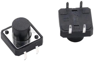 100Pcs 12 x 12mm x 9mm 12 * 12 * 9H Panel PCB Momentary Tactile Tact Push Button Switch DIP 100Pcs 12 x 12mm x 9mm 12 * 12 * 9H Panel PCB Momentary Tactile Tact Push Button Switch DIP