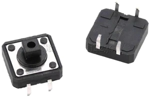 100PCS Tactile Push Button Switch Momentary 12 * 12 * 7.3MM Micro Switch Button DIP Square Head 100PCS Tactile Push Button Switch Momentary 12 * 12 * 7.3MM Micro Switch Button DIP Square Head