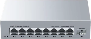 Unmanaged Ethernet Switch,SG8T1 8 Port 2.5GbE Network Switch with 10G SFP+ Port= Unmanaged Ethernet Switch,SG8T1 8 Port 2.5GbE Network Switch with 10G SFP+ Port=