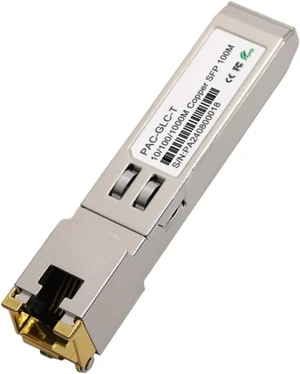 1.25G/2.5G/10G GBASE-T SFP+ Copper Module to RJ45, CAT6a-Auto-Negotiation Ethernet Module SFP+ Copper Cable Adapter-1PCS(SFP 1.25G)
