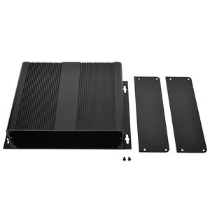 Aluminum Project Enclosure, 48x204x160mm Sandblasted Black Box for Aluminum Project Enclosure, 48x204x160mm Sandblasted Black Box for