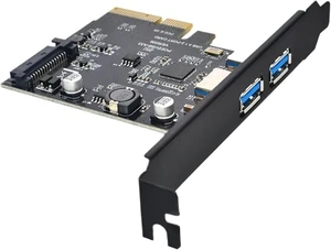 Add On Cards SuperSpeed 10Gbps 3.1 2 Port PCI Express Card 15pin Power Connector PCI-E Adapter ASM3142 Chipset Add On Cards SuperSpeed 10Gbps 3.1 2 Port PCI Express Card 15pin Power Connector PCI-E Adapter ASM3142 Chipset