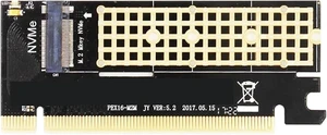 M.2 NVME to PCIe 4.0 3.0 SSD Adapter, M2 64Gbps PCIe 4.0 X4 Expansion Card PCI-E GEN4 GEN3 Full Speed with Aluminum Heatsink M.2 NVME to PCIe 4.0 3.0 SSD Adapter, M2 64Gbps PCIe 4.0 X4 Expansion Card PCI-E GEN4 GEN3 Full Speed with Aluminum Heatsink