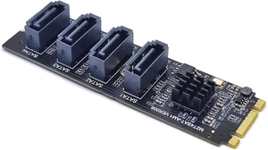 NVME to Expansion Card M.2 NGFF PCIE M Key 4 Port SATA3 M2 3 Controller Multiplier HDD SSD Adapter NVME to Expansion Card M.2 NGFF PCIE M Key 4 Port SATA3 M2 3 Controller Multiplier HDD SSD Adapter