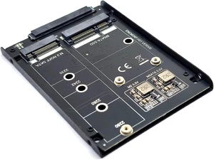 Metal Case SSD to 3.0 6Gbps 2.5" Adapter Card with Enclosure Socket to M.2 SSD B+M Key mSATA SSD JBOD Adapter Metal Case SSD to 3.0 6Gbps 2.5" Adapter Card with Enclosure Socket to M.2 SSD B+M Key mSATA SSD JBOD Adapter