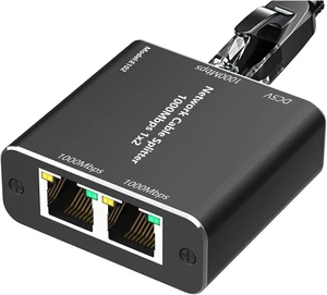1 PCS Extender Network Cable Adapter 1000Mbps RJ45 Ethernet Splitter