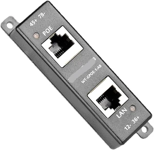1 PCS Single-Port Gigabit Passive PoE Injector, 45W, with LED Indicator 1 PCS Single-Port Gigabit Passive PoE Injector, 45W, with LED Indicator