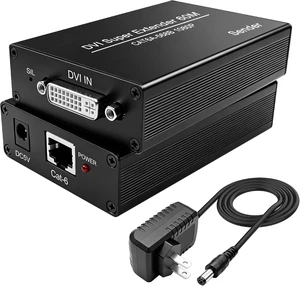 XMSJSIY DVI DVI-D Extender Over Cat 5e/6e Ethernet XMSJSIY DVI DVI-D Extender Over Cat 5e/6e Ethernet