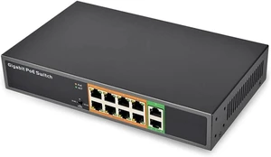 Unmanaged Networking Switcher 10 Port 8 PoE Plus 2 Uplink Port Unmanaged Networking Switcher 10 Port 8 PoE Plus 2 Uplink Port