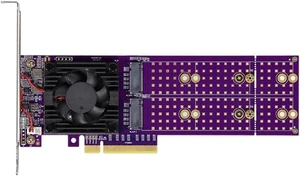 ASM2824 Hardware PCIE4.0 2 Bay M.2 Enclosure Adapter Expansion Card ASM2824 Hardware PCIE4.0 2 Bay M.2 Enclosure Adapter Expansion Card