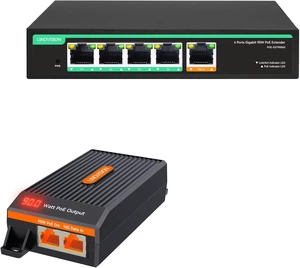 LINOVISION 10G BT90W PoE++ Injector and 4 Ports BT90W PoE++ Extender LINOVISION 10G BT90W PoE++ Injector and 4 Ports BT90W PoE++ Extender