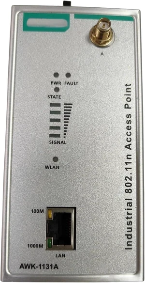 Industrial Wireless AP Client IEEE 802.11a/b/g/n EU Band 300 Mbps Redundant Power Input AWK-1131A-EU Industrial Wireless AP Client IEEE 802.11a/b/g/n EU Band 300 Mbps Redundant Power Input AWK-1131A-EU