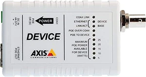 Axis Communications 5027-421 Ethernet Over Coax Device PoE+ Adapter for Security Systems Axis Communications 5027-421 Ethernet Over Coax Device PoE+ Adapter for Security Systems