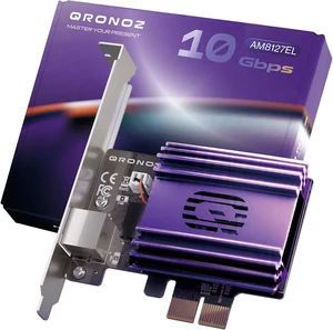 10Gb PCIe Network Card with Active Cooling Fan, NIC Adapter for PC 10Gb PCIe Network Card with Active Cooling Fan, NIC Adapter for PC
