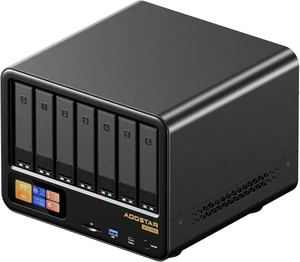 AOOSTAR WTR MAX 11 Bays NAS Mini PC, AMD R7 PRO 8845HS NO RAM NO SSD Mini Computers, 6 * 2.5/3.5 Inch SATA HDD+5*M.2 2280 SSD, 2 * 10GbE, 2 * 2.5GbE, OCuLink, 4K HDMI AOOSTAR WTR MAX 11 Bays NAS Mini PC, AMD R7 PRO 8845HS NO RAM NO SSD Mini Computers, 6 * 2.5/3.5 Inch SATA HDD+5*M.2 2280 SSD, 2 * 10GbE, 2 * 2.5GbE, OCuLink, 4K HDMI