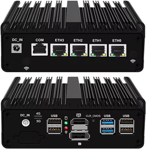 Firewall Micro Appliance N150Upgraded N100, 4C/4T,4Xi226-V 2.5G Fanless Mini PC,6*USB,1*HDMI,1*DP 1*RJ45 COM,Small Desktop PC Computer for Industrial Business Office No Ram No Storage Firewall Micro Appliance N150Upgraded N100, 4C/4T,4Xi226-V 2.5G Fanless Mini PC,6*USB,1*HDMI,1*DP 1*RJ45 COM,Small Desktop PC Computer for Industrial Business Office No Ram No Storage