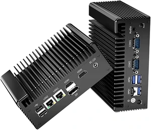 Industrial PC,Mini PC N150 Firewall Hardware 2RS232/RS485 COM,Desktop Computer 2 x i226V 2.5GbE LAN 2HD,TypeC,Nano SIM Card Slot, M.2 WiFi Slot,NO RAM NO SSD (8GB RAM 128GB SSD) Industrial PC,Mini PC N150 Firewall Hardware 2RS232/RS485 COM,Desktop Computer 2 x i226V 2.5GbE LAN 2HD,TypeC,Nano SIM Card Slot, M.2 WiFi Slot,NO RAM NO SSD (8GB RAM 128GB SSD)