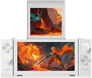 Cutesliving ONEXSUGAR Sugar 1 Dual-Screen Console Portable Tablet PC with Snapdragon G3 Gen 3, Android 14, 6.01-inch & 3.92-inch OLED Displays, Hall Effect Joysticks,16GB RAM, 512GB Storage (White) Cutesliving ONEXSUGAR Sugar 1 Dual-Screen Console Portable Tablet PC with Snapdragon G3 Gen 3, Android 14, 6.01-inch & 3.92-inch OLED Displays, Hall Effect Joysticks,16GB RAM, 512GB Storage (White)