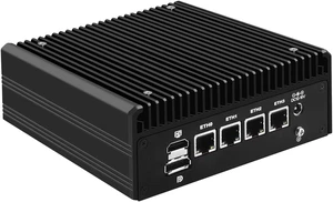 SJRC AMD Ryzen 5 5500U Fanless Mini PC 4X i226-V 2.5GbE LAN, 6-Core Desktop Radeon Graphics, Triple 4K HD/DP/USB C, TF Slot, Barebone Micro PC for Home Office, No RAM/SSD/System SJRC AMD Ryzen 5 5500U Fanless Mini PC 4X i226-V 2.5GbE LAN, 6-Core Desktop Radeon Graphics, Triple 4K HD/DP/USB C, TF Slot, Barebone Micro PC for Home Office, No RAM/SSD/System