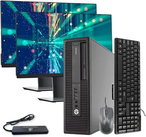 TM Desktop Computer PC Small Form Factor Intel Core i5-6th Gen, 16 GB RAM, 512 GB SDD, Keyboard and Mouse, Wi-Fi Bluetooth, Dual New 24 Monitor, 4 in 1 USB Hub, 16 GB Flash Drive Windows 11 TM Desktop Computer PC Small Form Factor Intel Core i5-6th Gen, 16 GB RAM, 512 GB SDD, Keyboard and Mouse, Wi-Fi Bluetooth, Dual New 24 Monitor, 4 in 1 USB Hub, 16 GB Flash Drive Windows 11