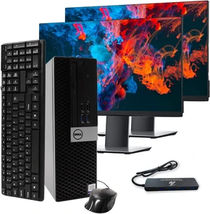 TM Desktop Computer PC Small Form Factor Intel Core i5-6th Gen, 16 GB RAM, 256 GB SDD, Keyboard and Mouse, Wi-Fi Bluetooth, Dual New 24 Monitor, 4 in 1 USB Hub, 16 GB Flash Drive Windows 11 TM Desktop Computer PC Small Form Factor Intel Core i5-6th Gen, 16 GB RAM, 256 GB SDD, Keyboard and Mouse, Wi-Fi Bluetooth, Dual New 24 Monitor, 4 in 1 USB Hub, 16 GB Flash Drive Windows 11