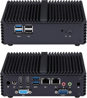 Qotom Tiny PC Computer Q170P Pentium Processor J3710,Quad Core AES-NI (barebones) Dual LAN,Dual Dispaly,Aluminium Alloy,Win10/ Linux 24/7 Qotom Tiny PC Computer Q170P Pentium Processor J3710,Quad Core AES-NI (barebones) Dual LAN,Dual Dispaly,Aluminium Alloy,Win10/ Linux 24/7