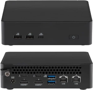 NUC 16 Pro Mini PC: NUC16GDKU5 Intel Core Ultra 5 325, Intel Arc Graphics, Dual M.2 PCIe SSD, Quad 4K Display, Dual 2.5G LAN, Wi-Fi 7,Black, for Business & Content Creation (Barebone System)