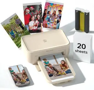 HPRT Photo Printer for iPhone/Android - Studio-Quality 4x6 Prints in 60s | Portable Dye Sublimation Picture Printer with 20 Sheets & 1 Ribbon | for Home, Travel & Gifts (Beige) HPRT Photo Printer for iPhone/Android - Studio-Quality 4x6 Prints in 60s | Portable Dye Sublimation Picture Printer with 20 Sheets & 1 Ribbon | for Home, Travel & Gifts (Beige)